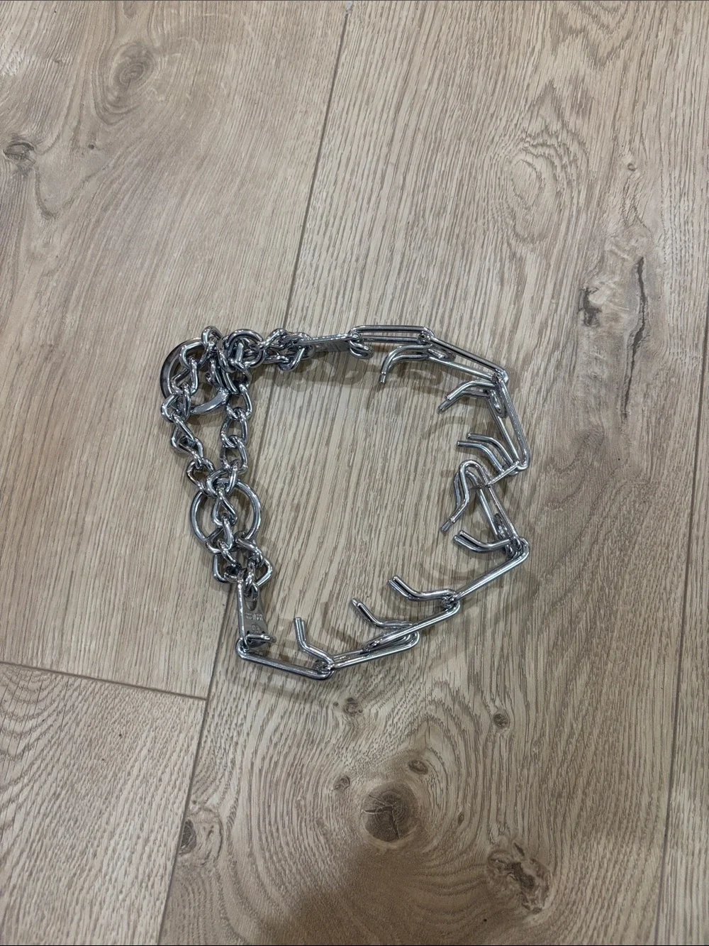 Metal Prong Training Collar - Silver